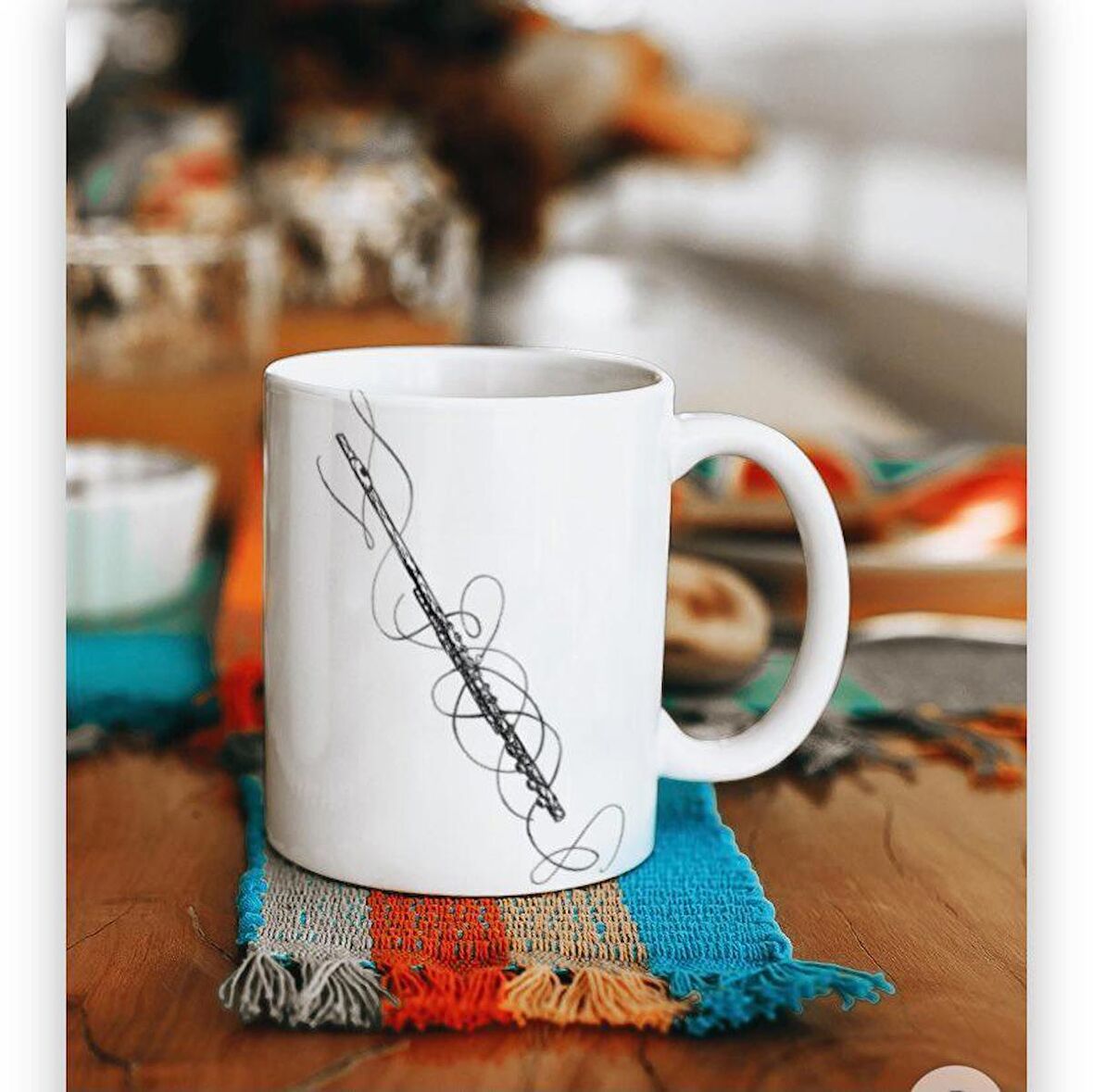 Herşey Nota Yan Flüt Kupa