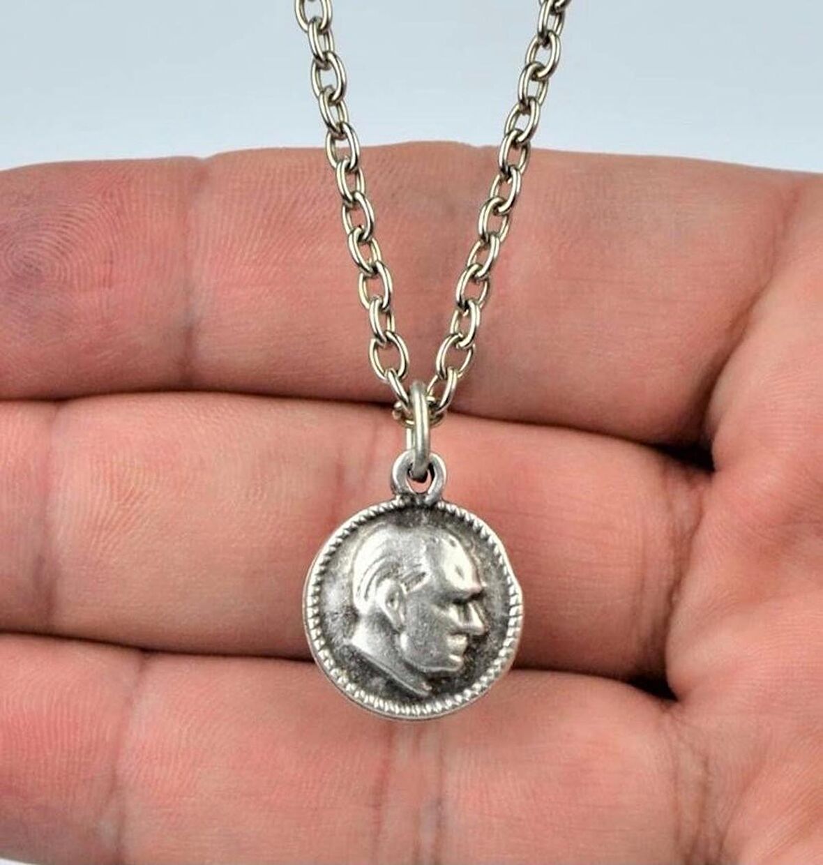 Herşey Nota Atatürk Madalyon Unisex Kolye