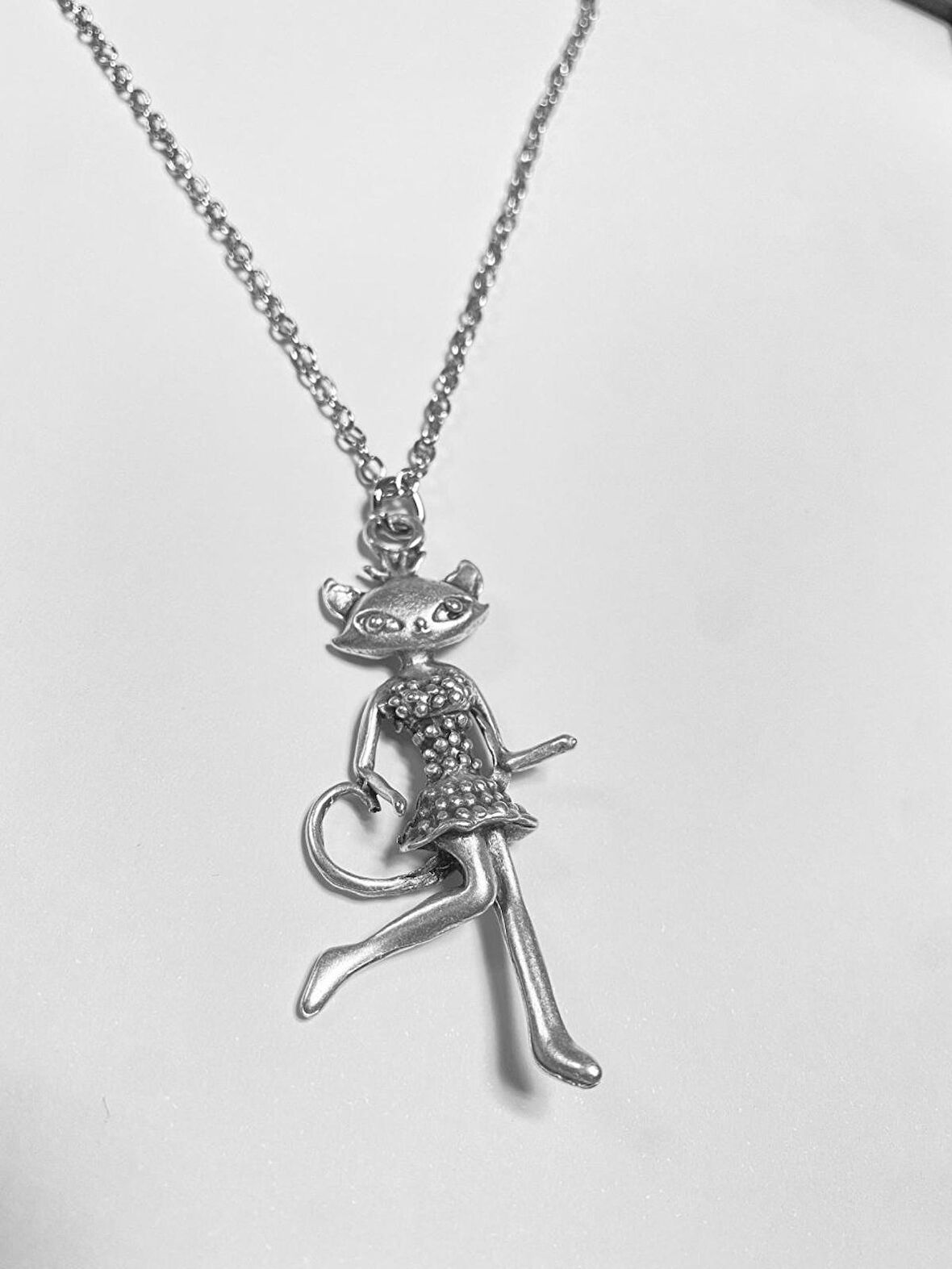 Herşey Nota Kedi Unisex Kolye