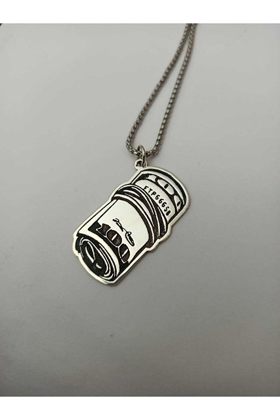 Herşey Nota Dolar Kolye Gümüş 925 Ayar 