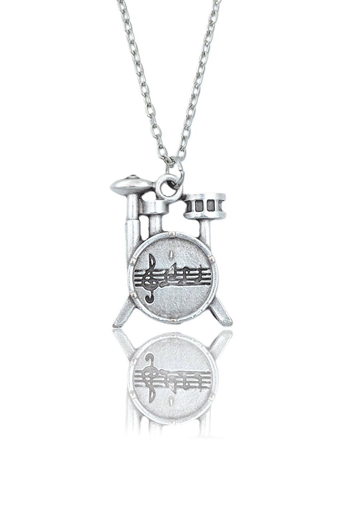 Bateri Kolye 925 Ayar Gümüş Kaplama 