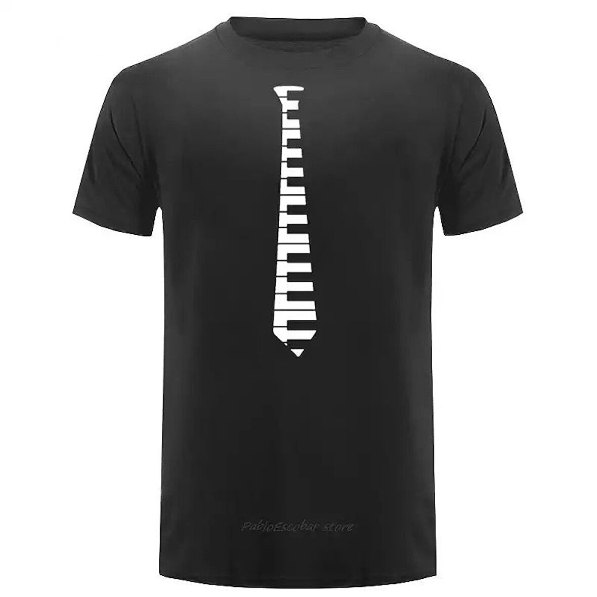 Herşey Nota Piyano Kravat Unisex Tshirt 287