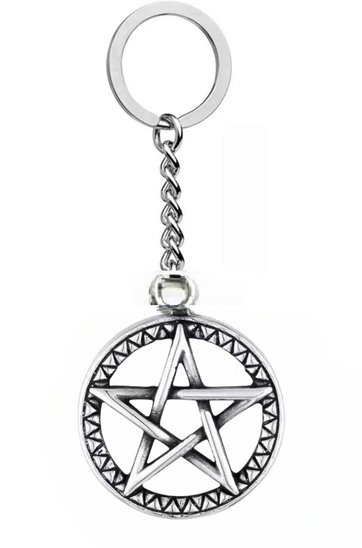 Pentagram İşlemeli Anahtarlık