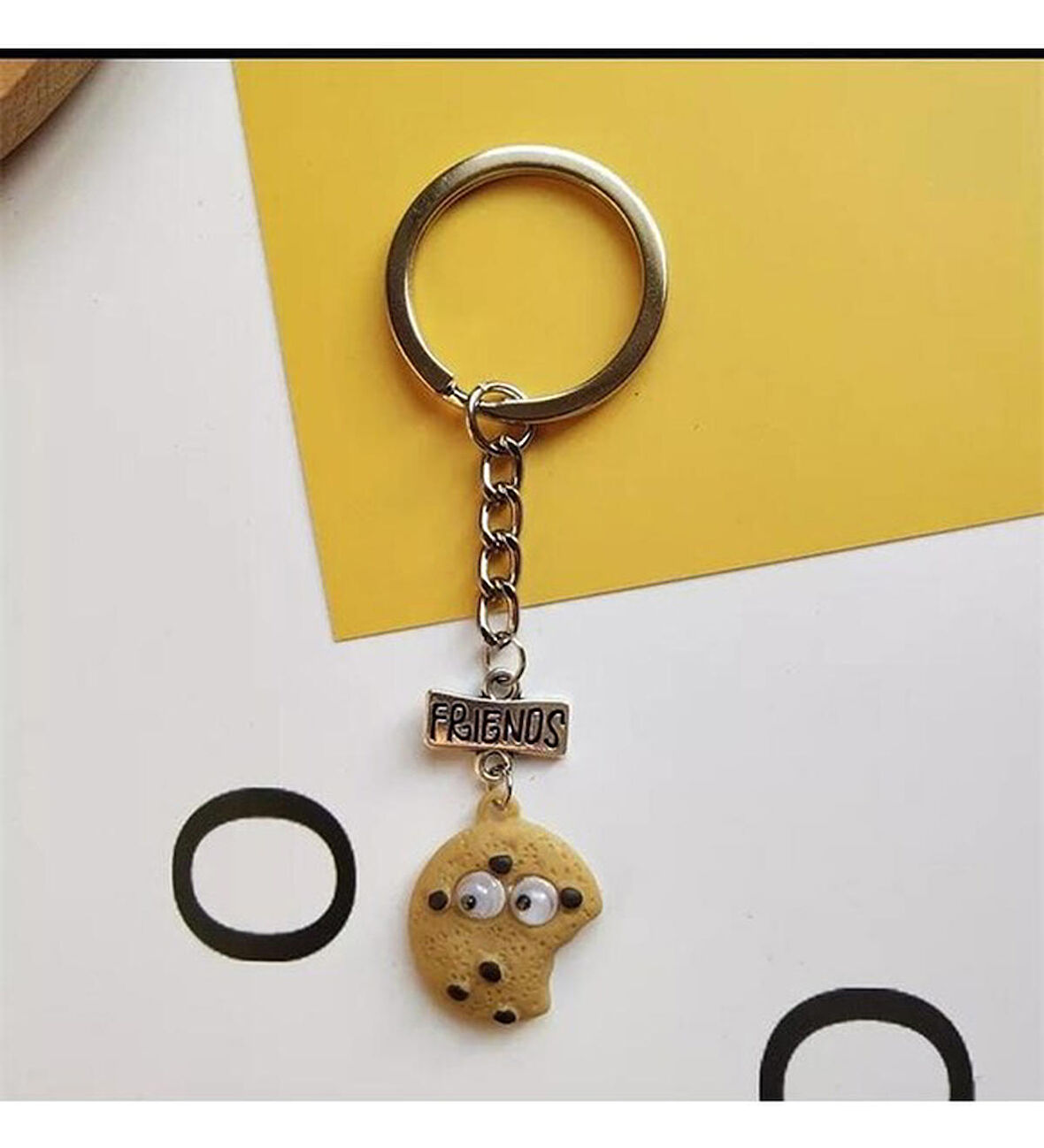 Best Friend 2'li Kolye Yarım Güneş Anahtarlık