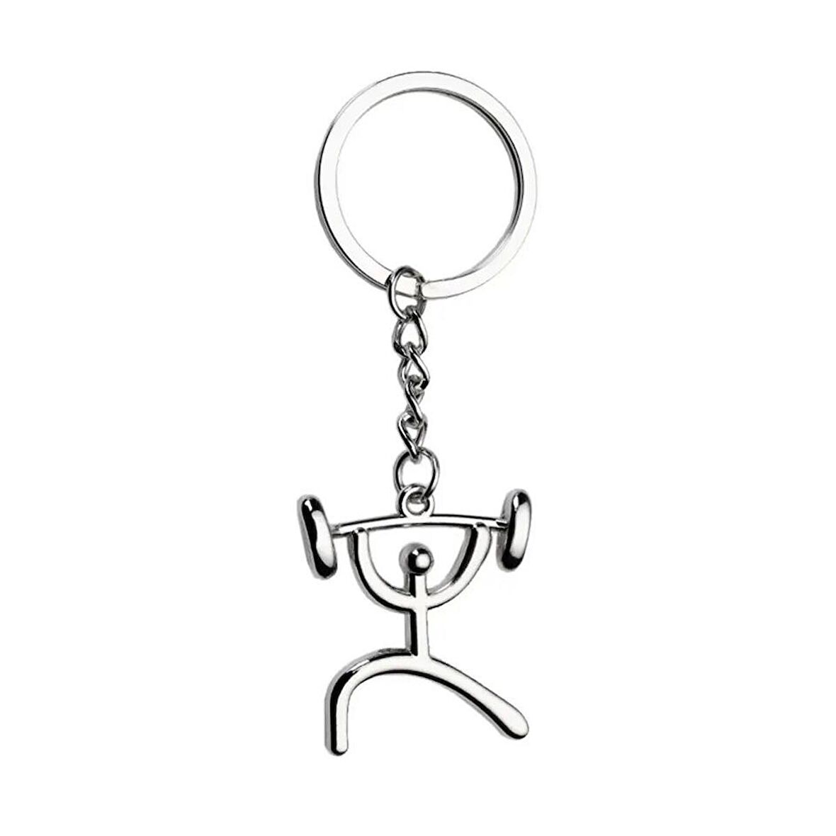 Halterci Figuranı Anahtarlık