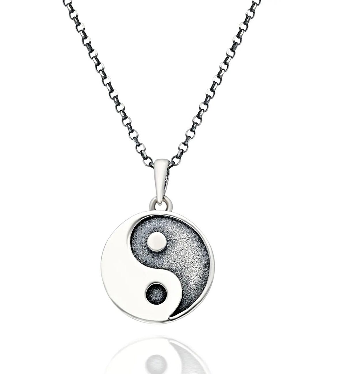 Yin Yang Paslanmaz Çelik Kolye