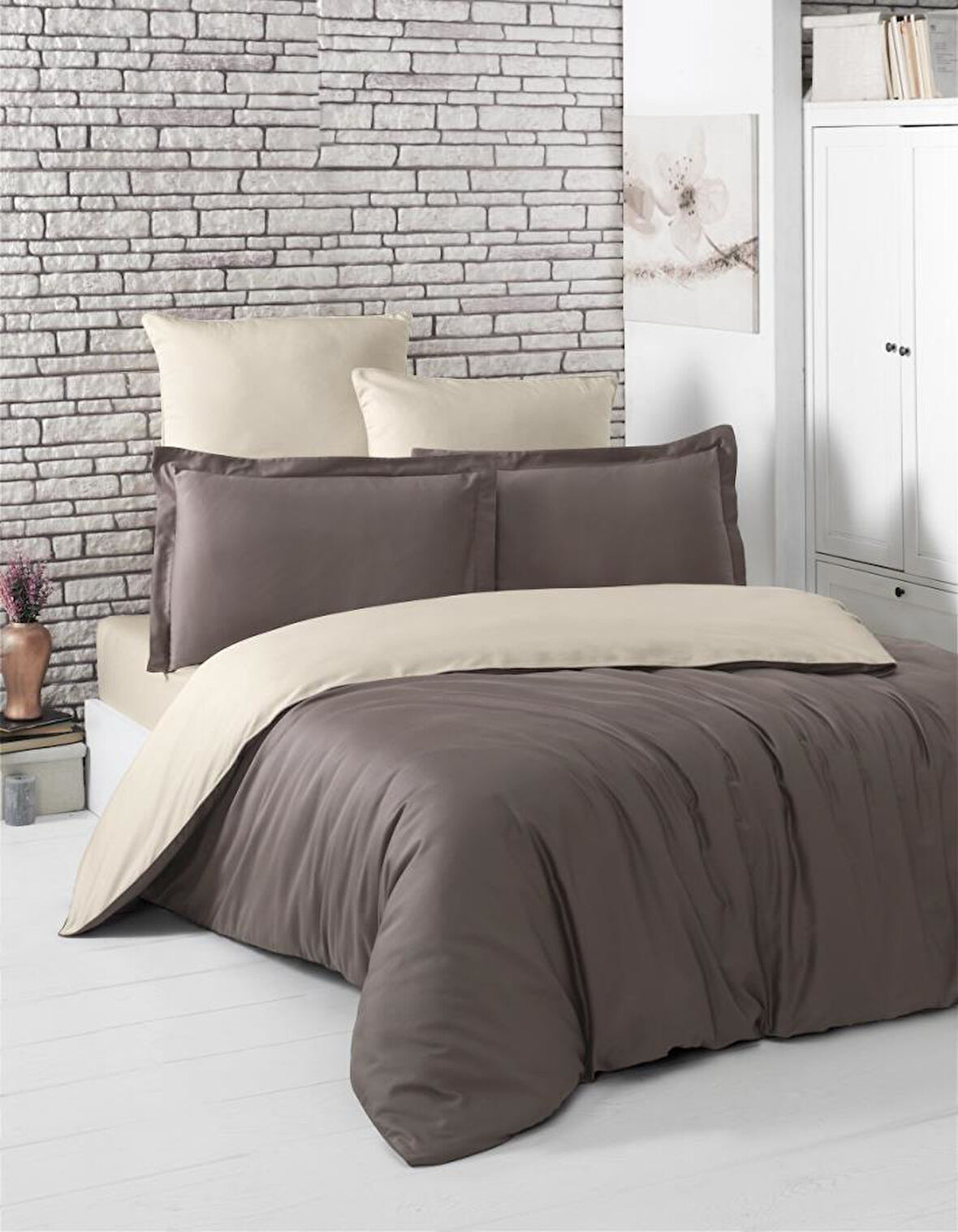 Mach Saten Loft Çift Kişilik Nevresim Takımı 200x220