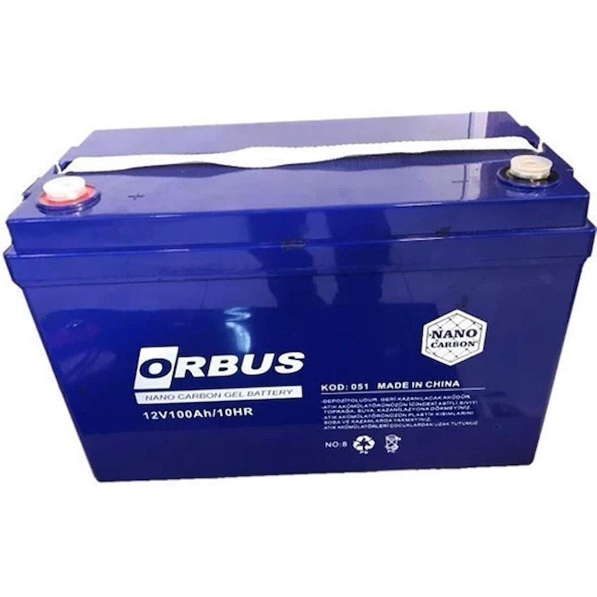 Orbus 12V 100 Amper Derin Döngü Karbon Jel Akü