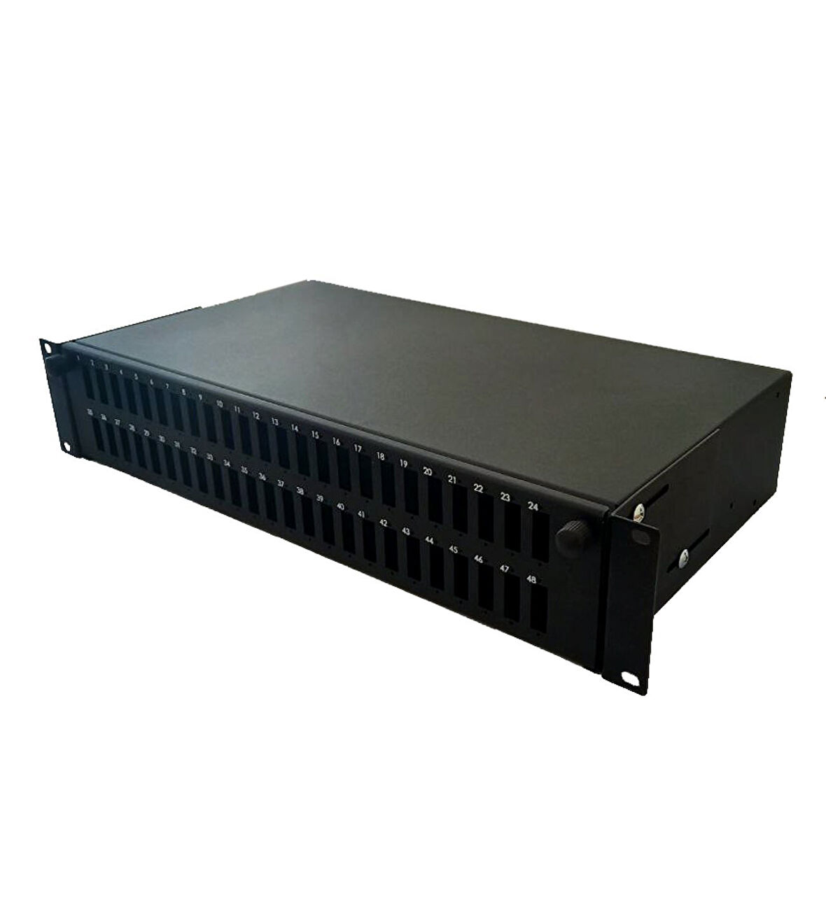 2U 19 İNCH 48 PORT SCD FİBER OPTİK RACK TİPİ PATCH PANEL