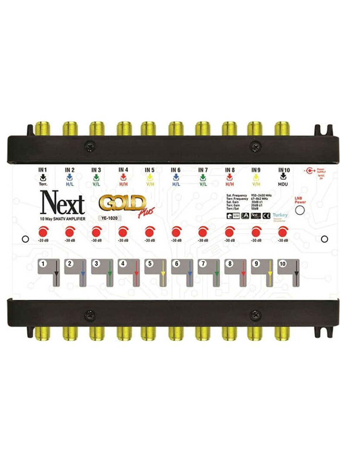 Next NextStar Next Ye-1020 10/10 Merkezi Uydu Sistem Santrali Yükselticisi