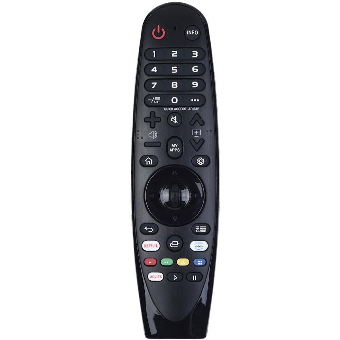 TUNEX Lg Netflix-Prime Video-Movies Tuşlu Sihirli Kumanda Ses Komutusuz TR-507