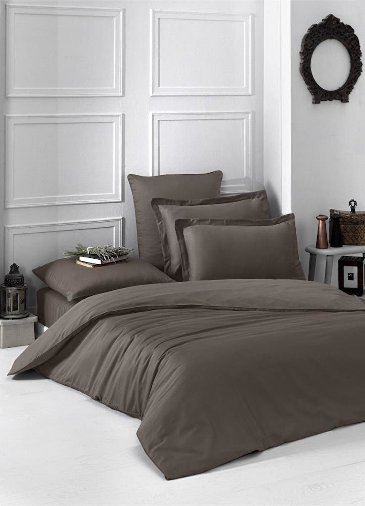 Doğal Dokunuş Pamuk Saten Nevresim Takımı Karna Loft 200x220