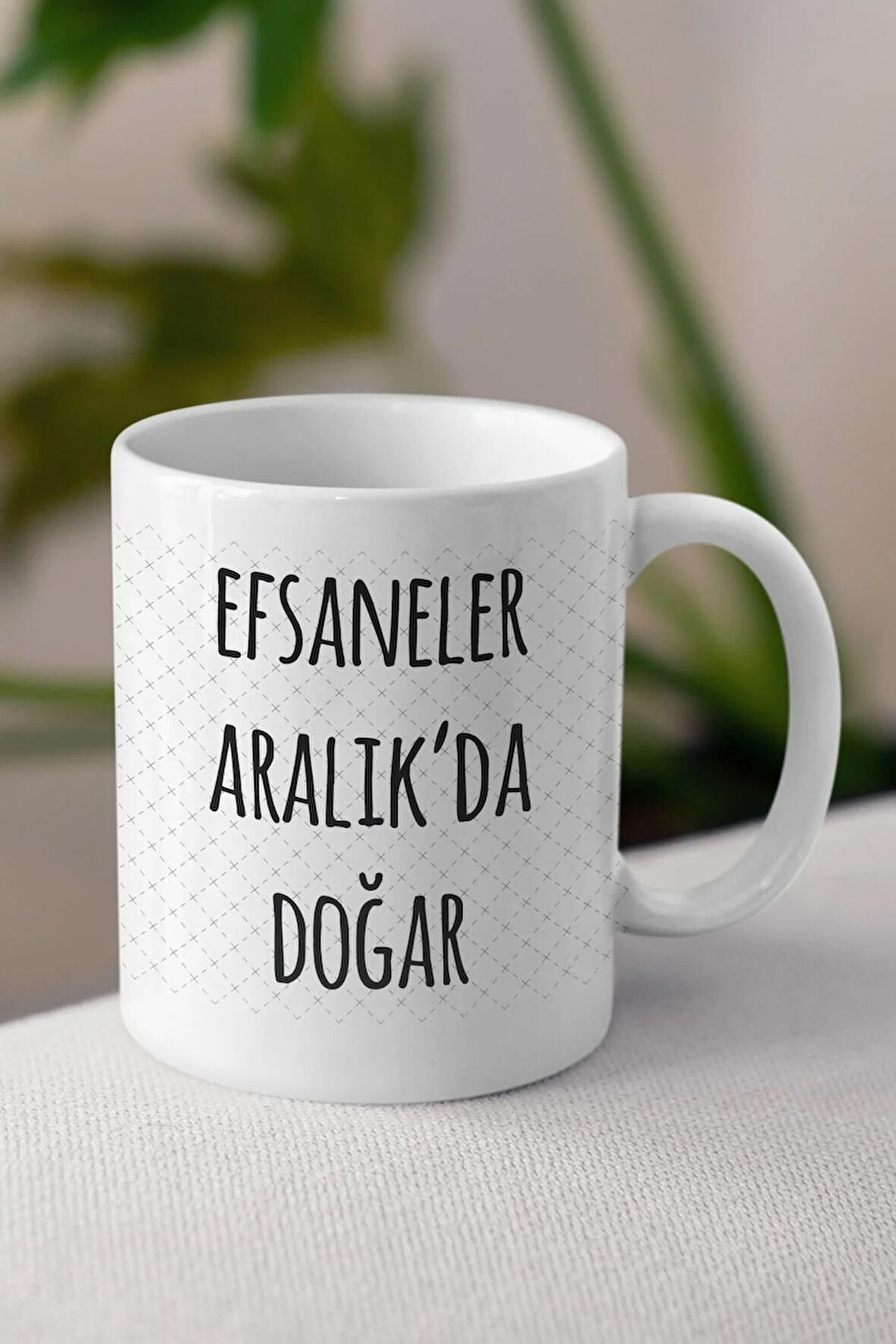 Efsaneler Aralık'da Doğar Tasarımlı Kupa Bardak Doğum Günü Hediyesi