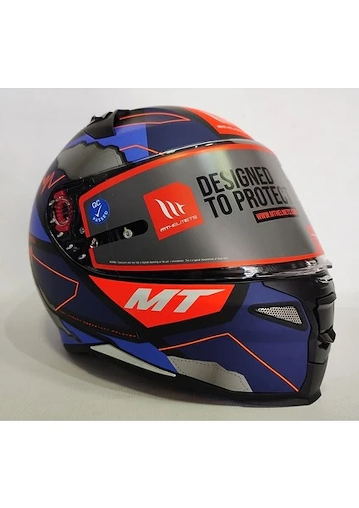 MT Revenge 2 Hector Garzo A7 Mat Mavi - Şeffaf Vizörlü