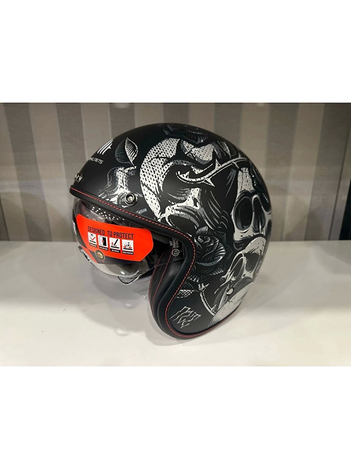 Mt Helmets Kask mt Lemans 2 Sv Breakout B2 Mat Şeffaf Vizörlü