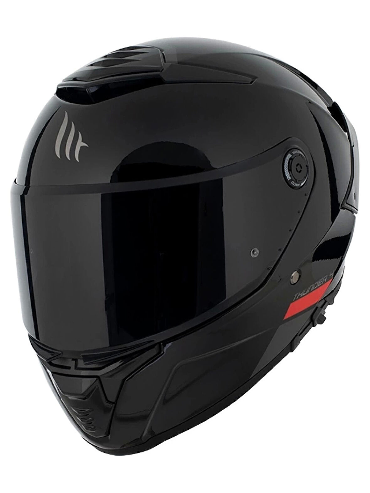Mt Helmets Kask Mt Thunder 4 Sv Solıd A1 Parlak Şeffaf Vizör