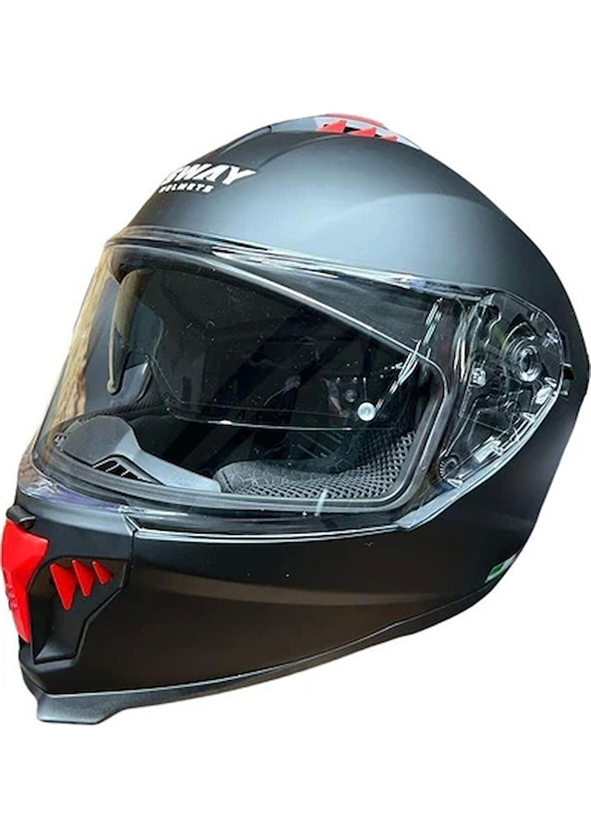 Sway Sw 865 Double Vizör Matt Black Full Face Kask