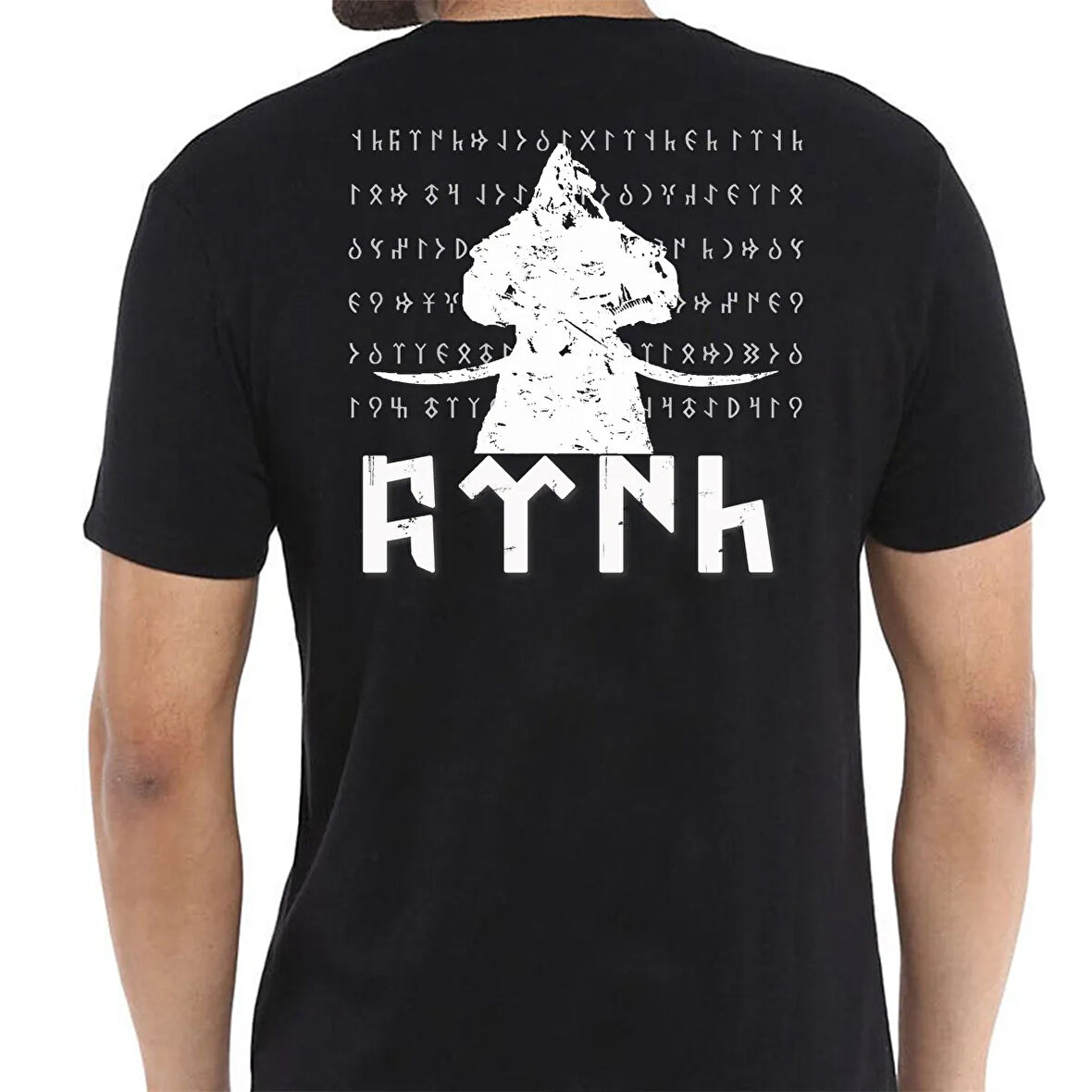 Alfa Göktürk Dombra Türk Baskılı Tişört