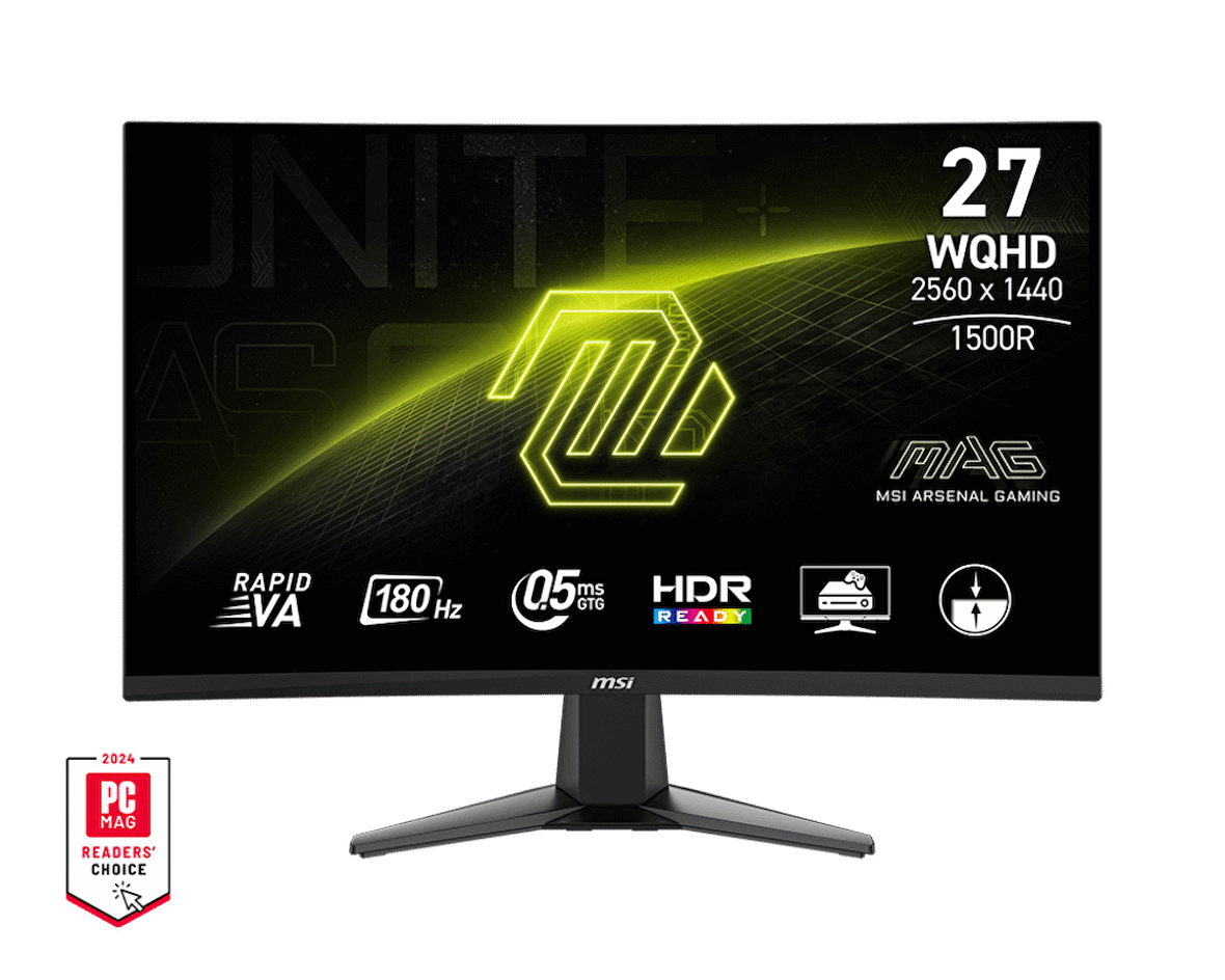 MSI MAG 27CQ6F 27" 0.5 ms 2K Curved 180 Hz Oyuncu Monitörü