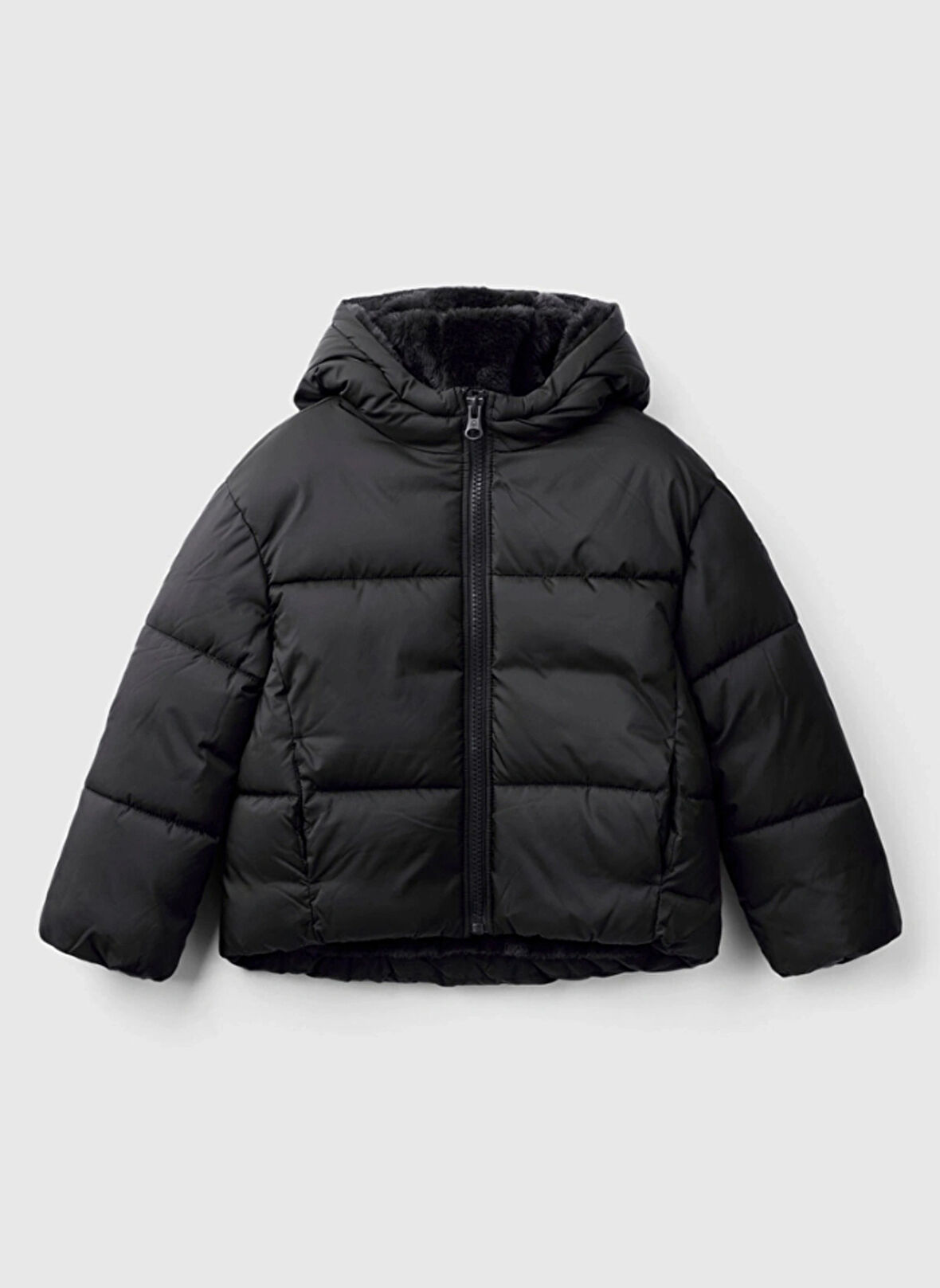 Benetton Siyah Kız Çocuk Şişme Mont 2SJ1CN05D 100