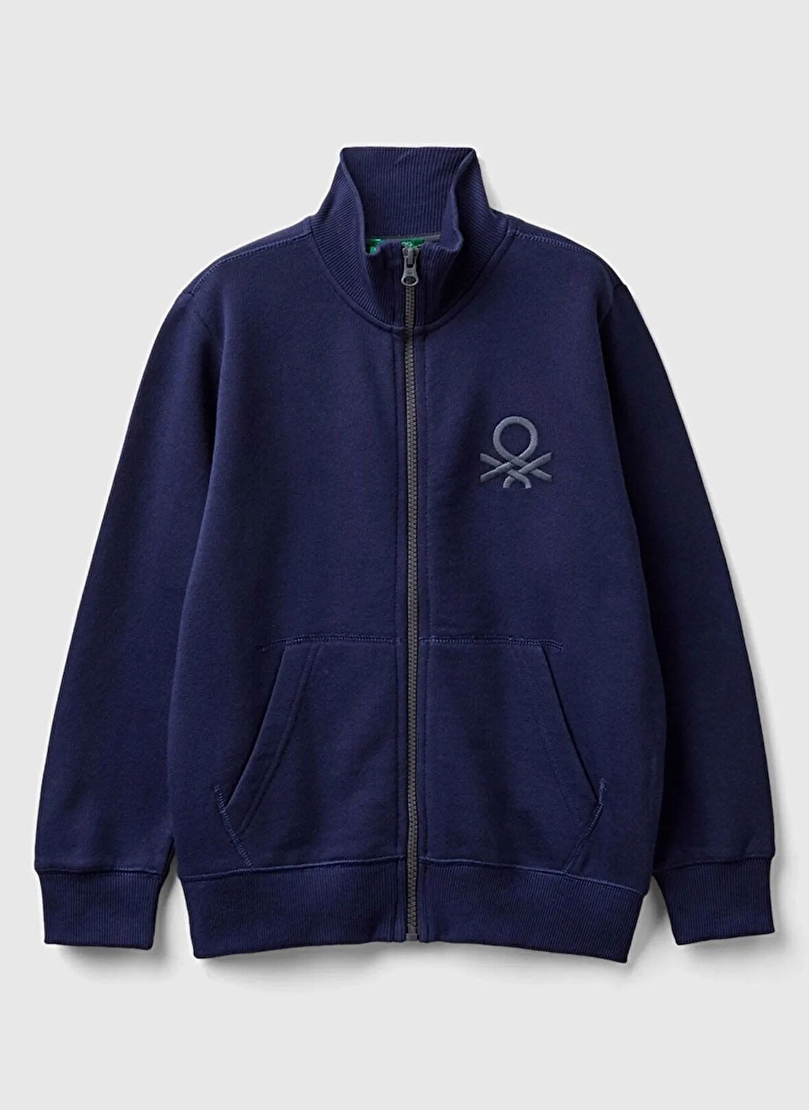 Benetton Baskılı Erkek Çocuk Koyu Mavi Sweatshırt 3J68C501B