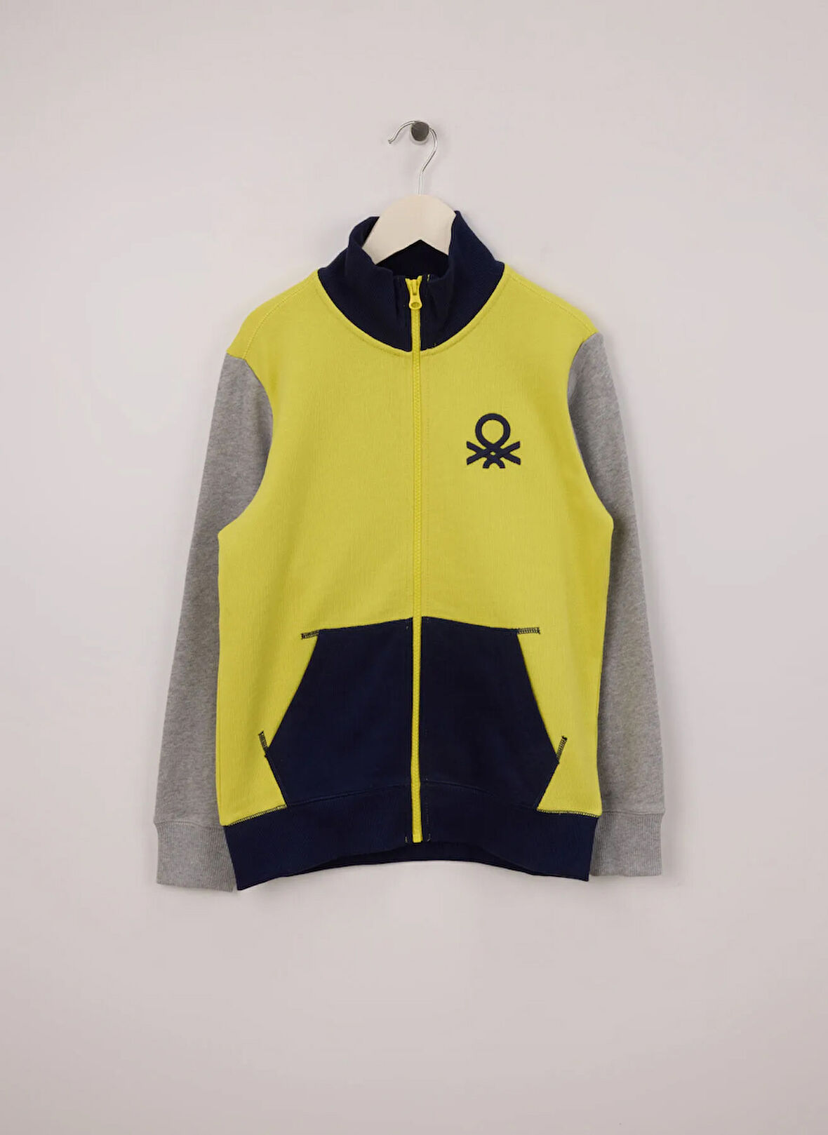 Benetton Baskılı Erkek Çocuk Sarı Sweatshırt 3J68C501B