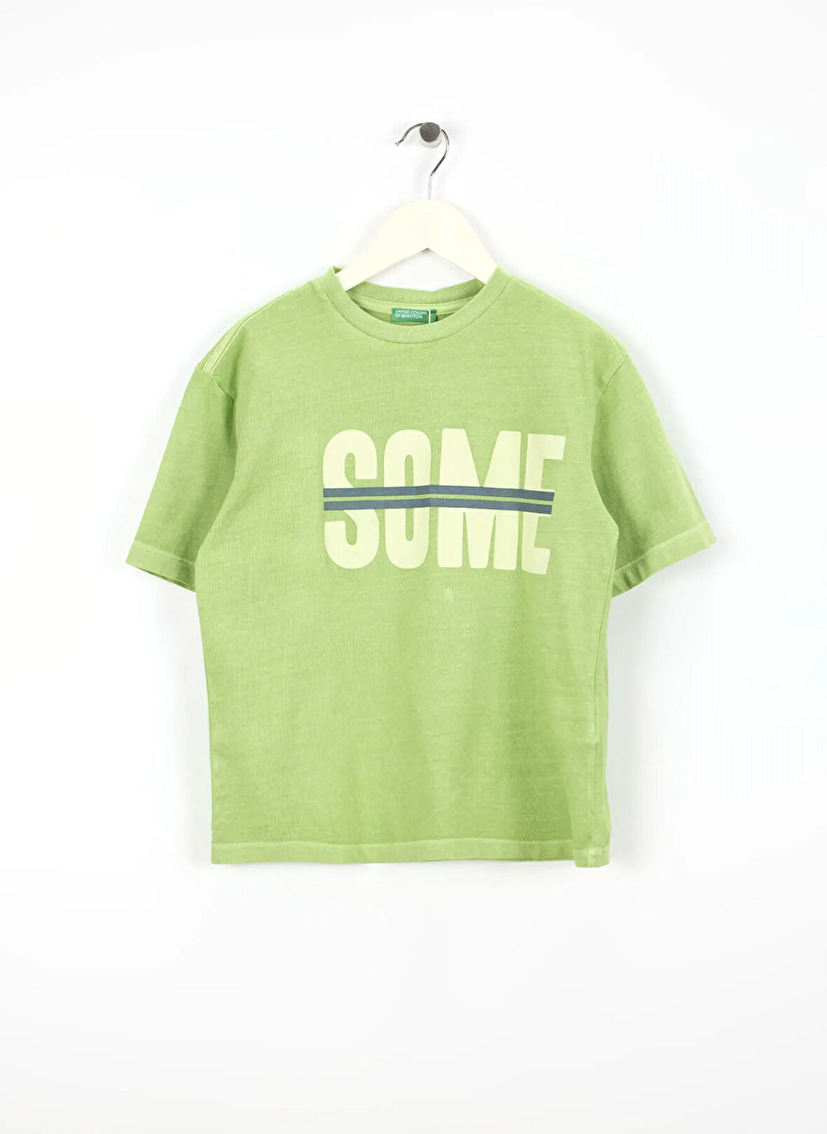 Benetton Baskılı Fıstık Erkek Çocuk T-Shirt 3PCMC10N7