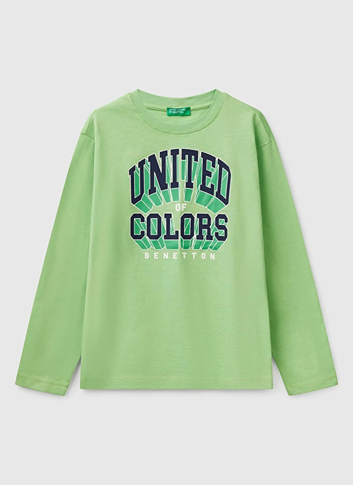 Benetton Baskılı Fıstık Erkek Çocuk T-Shirt 3I1XC10N5