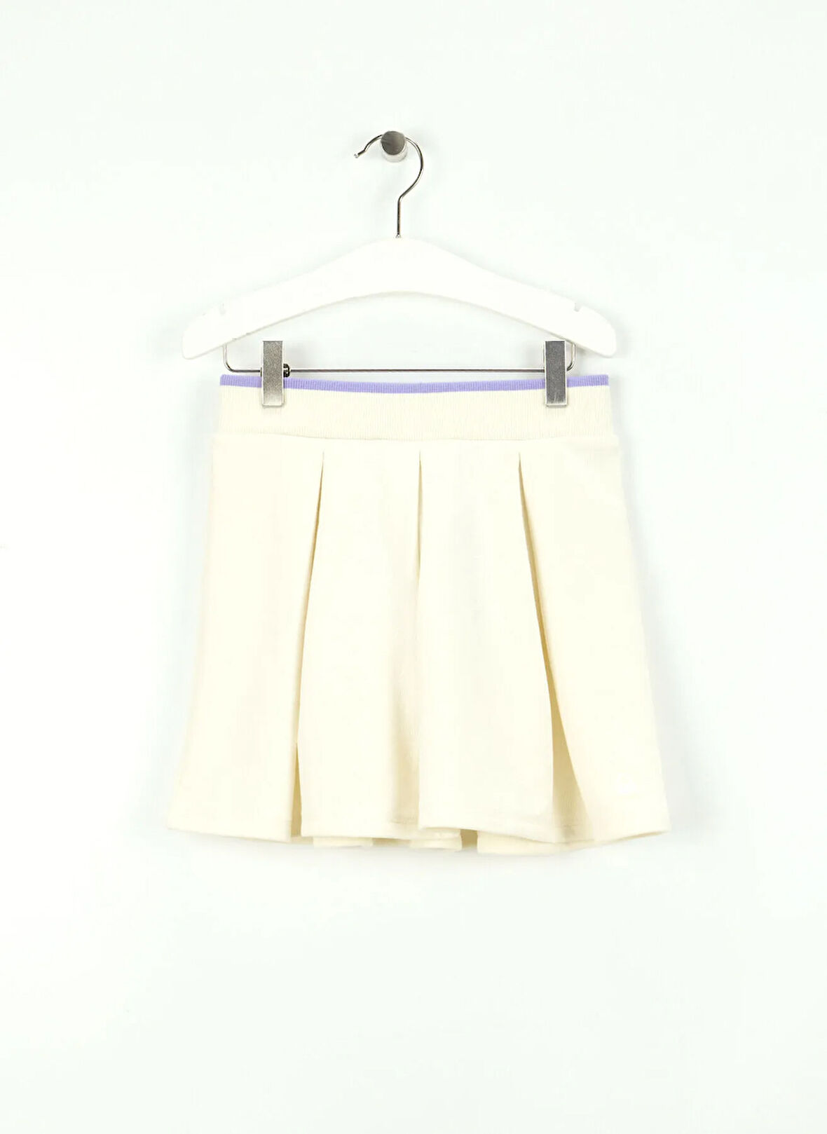 Benetton Normal Bel Regular Fit Ekru Baskılı Midi Kız Çocuk Etek 32N4C0007