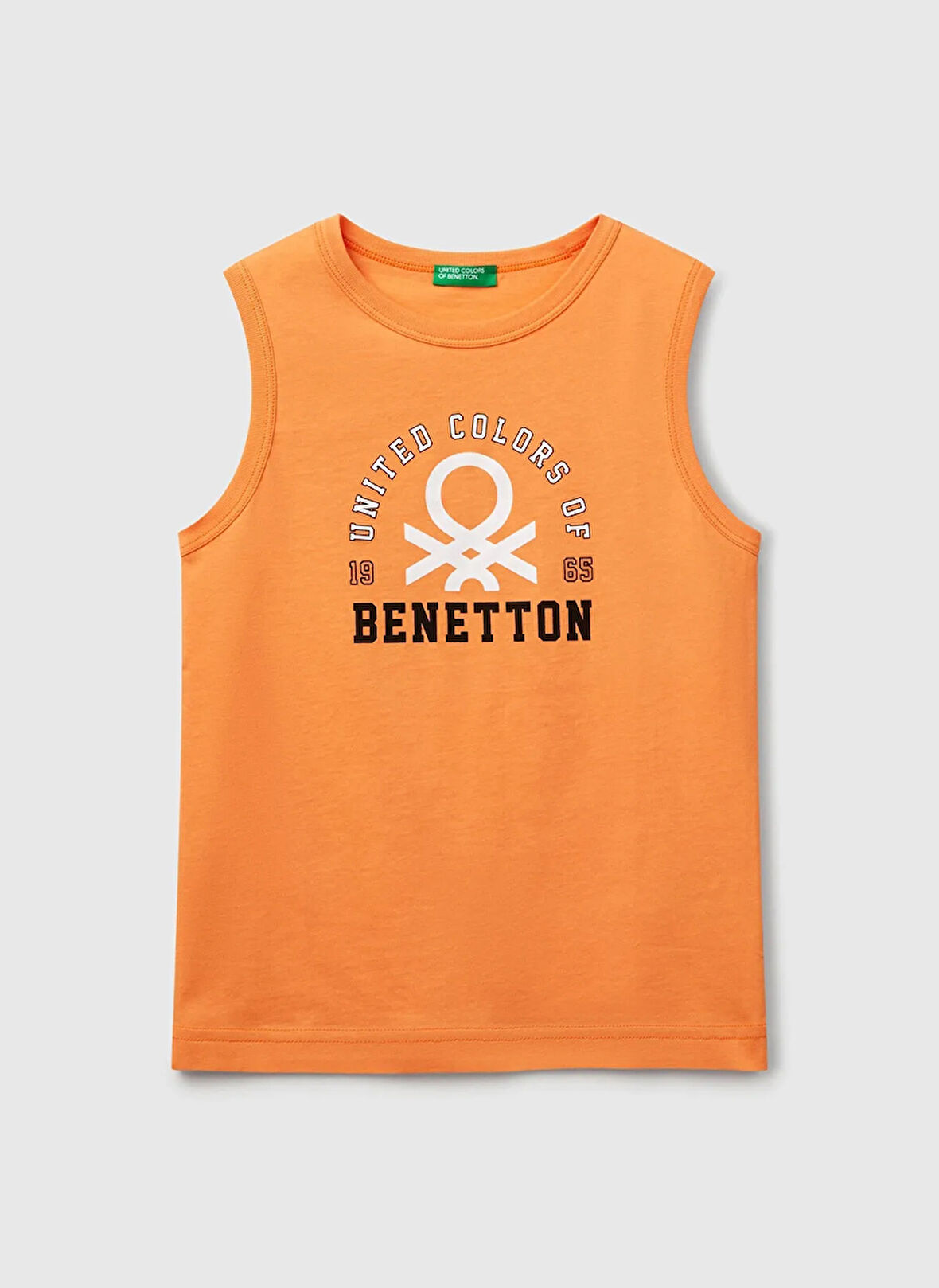 Benetton Baskılı Turuncu Erkek Çocuk Atlet 3I1XCH01W