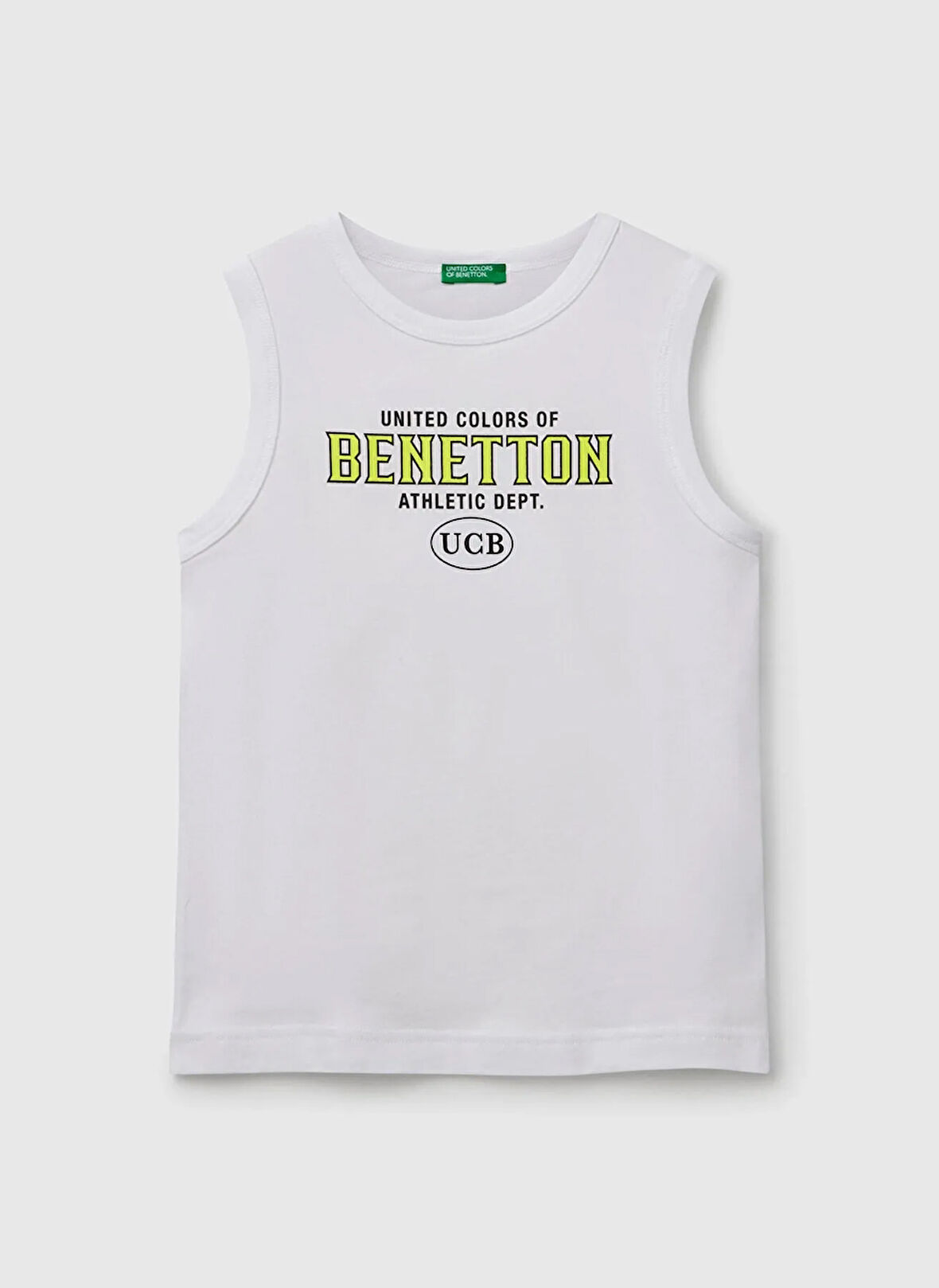Benetton Baskılı Beyaz Erkek Çocuk Atlet 3I1XCH01W