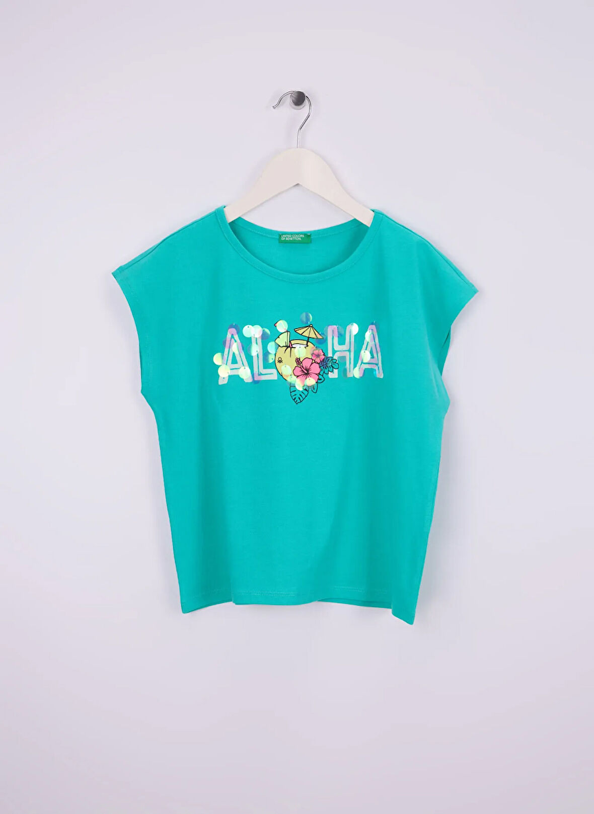 Benetton Yeşil Kız Çocuk T-Shirt