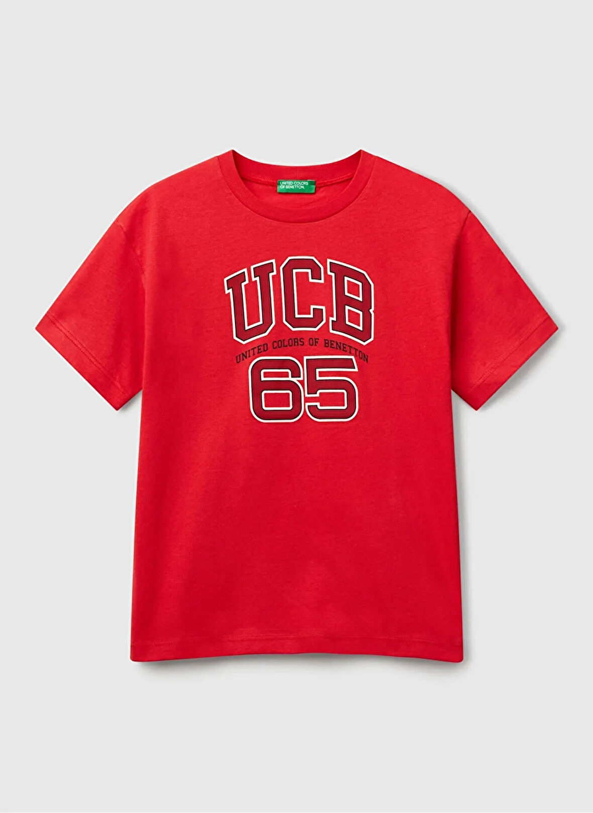 Benetton Baskılı Kırmızı Erkek Çocuk T-Shirt 3I1XC10OO