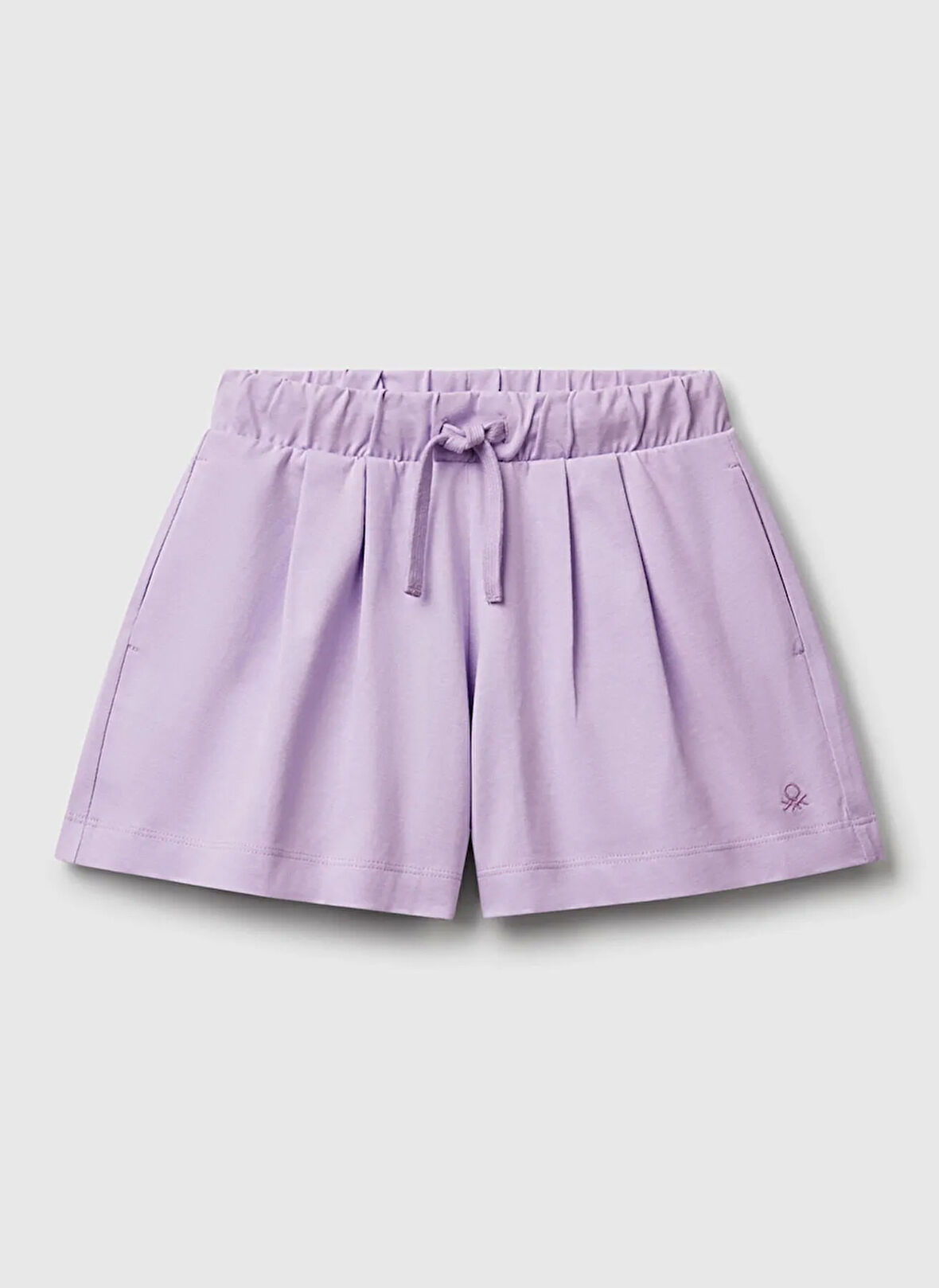 Benetton Normal Bel Regular Fit Lila Kız Çocuk Şort 3BL0C903I