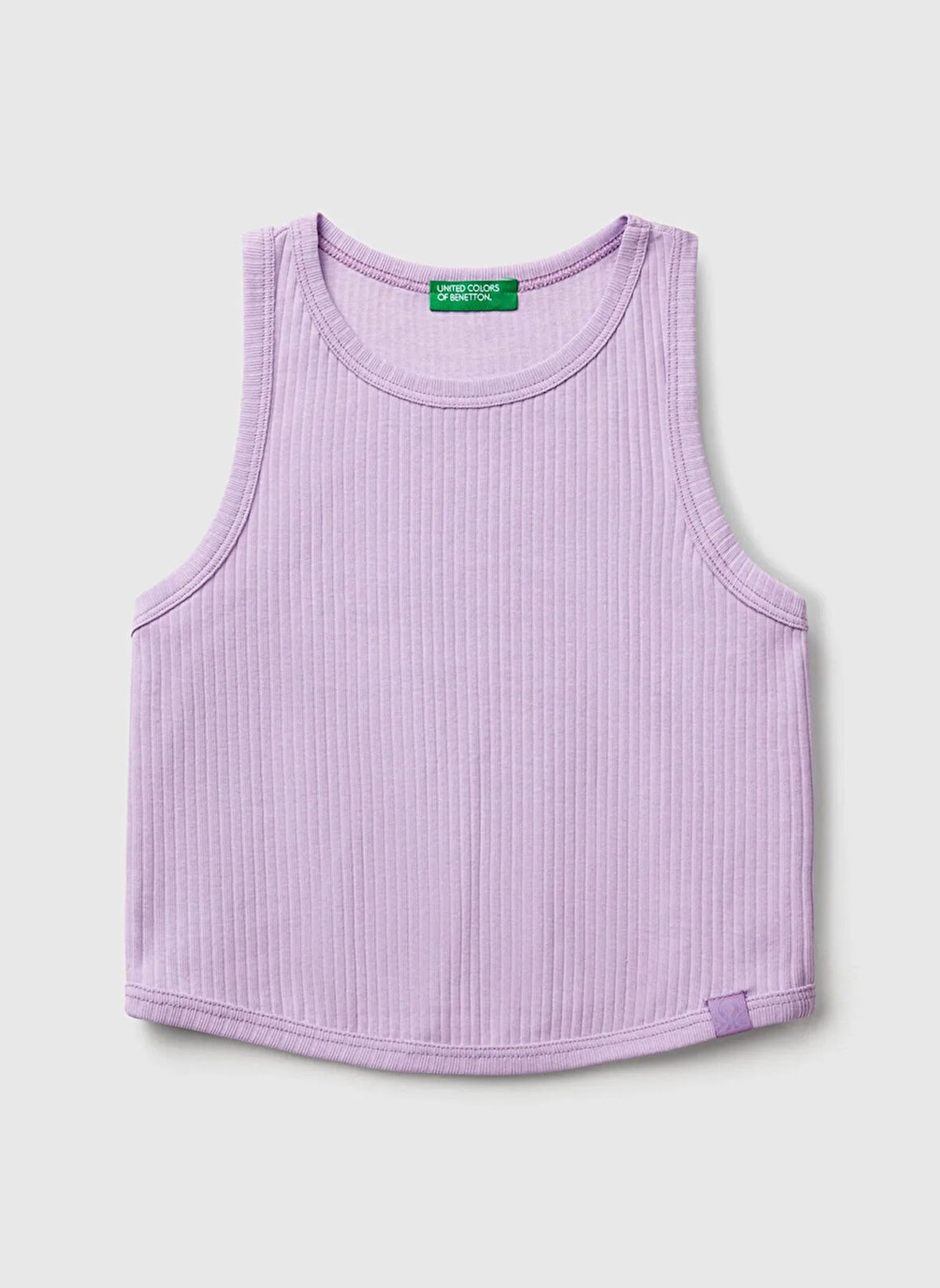 Benetton Düz Lila Kız Çocuk Atlet 31H3CH01F