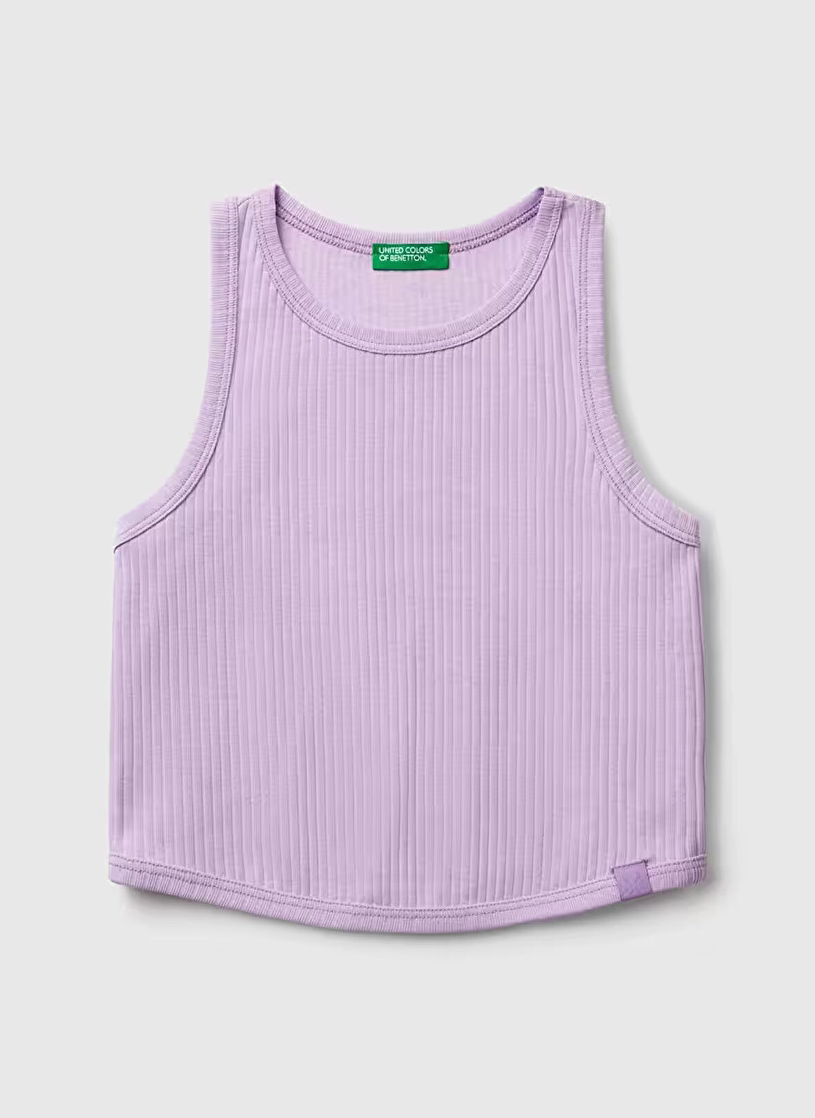 Benetton Düz Lila Kız Çocuk Atlet 31H3CH01F