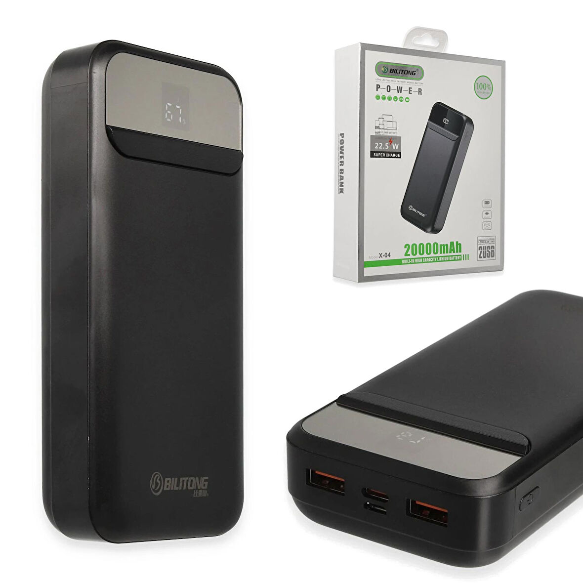 Newface X04 Powerbank 20.000 Mah Usb 3.0 PD Type-C Micro Çıkışlı