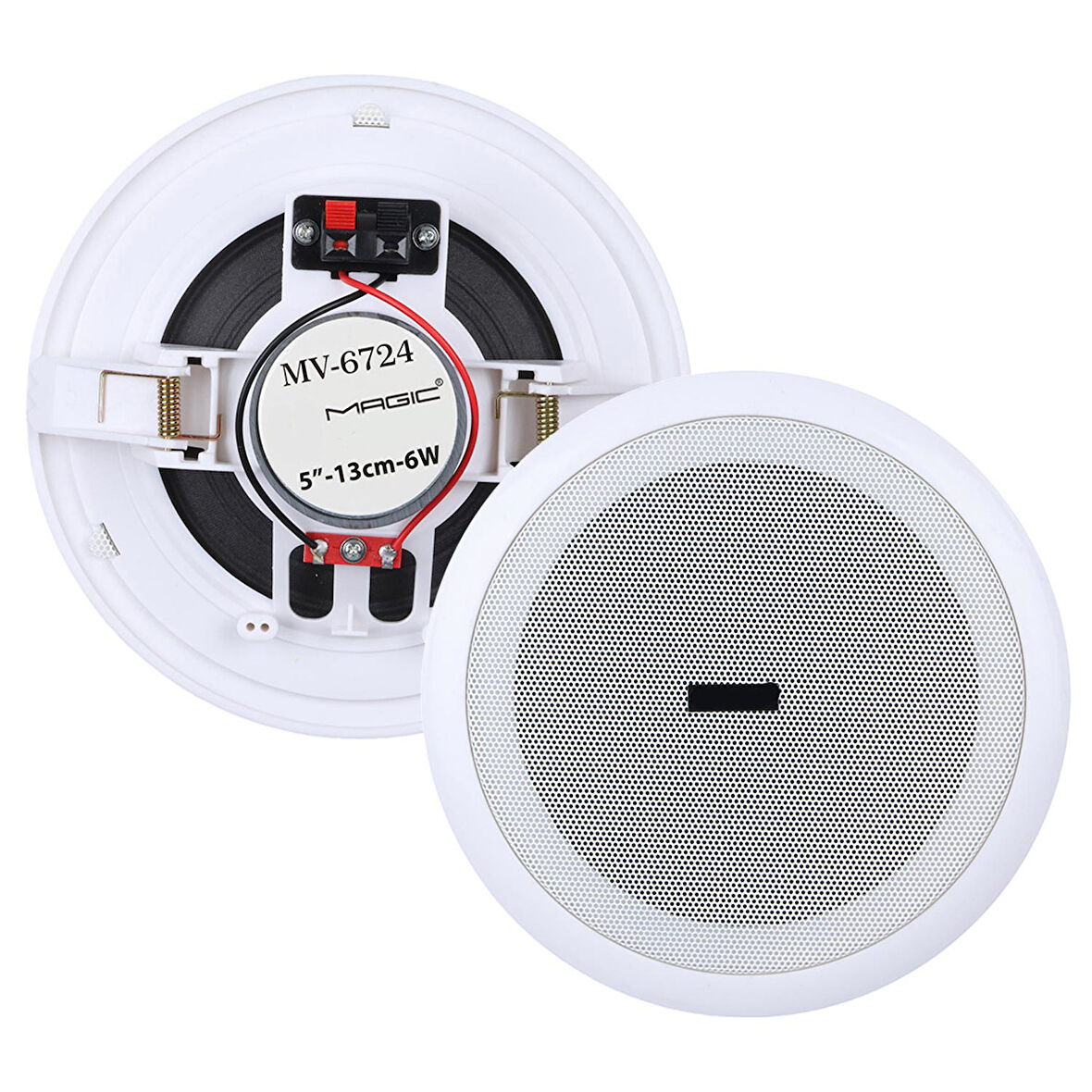 MAGIC MW-6724 Alçıpan Tavan Hoparlör 13cm 6 Watt Beyaz