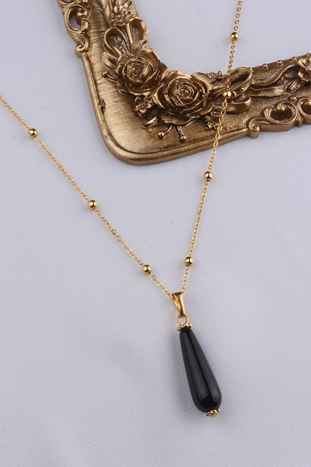 Akik Taşı Kadın Kolye - 200179