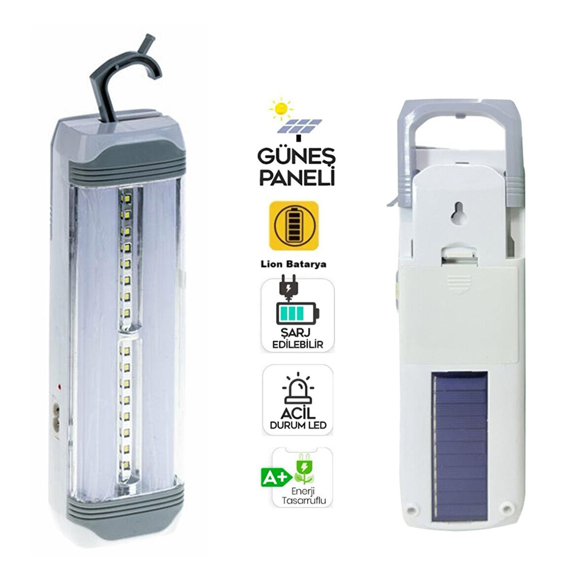 VOLEMİ V-004 Solar Işıldak Şarjlı 57 Led