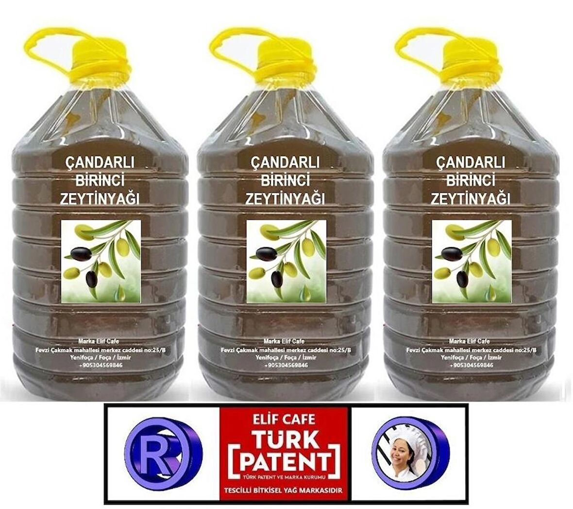 Çandarlı Birinci Zeytinyağı 5 lt Pet Şişe zeytinyağı 5 litre 3 adet