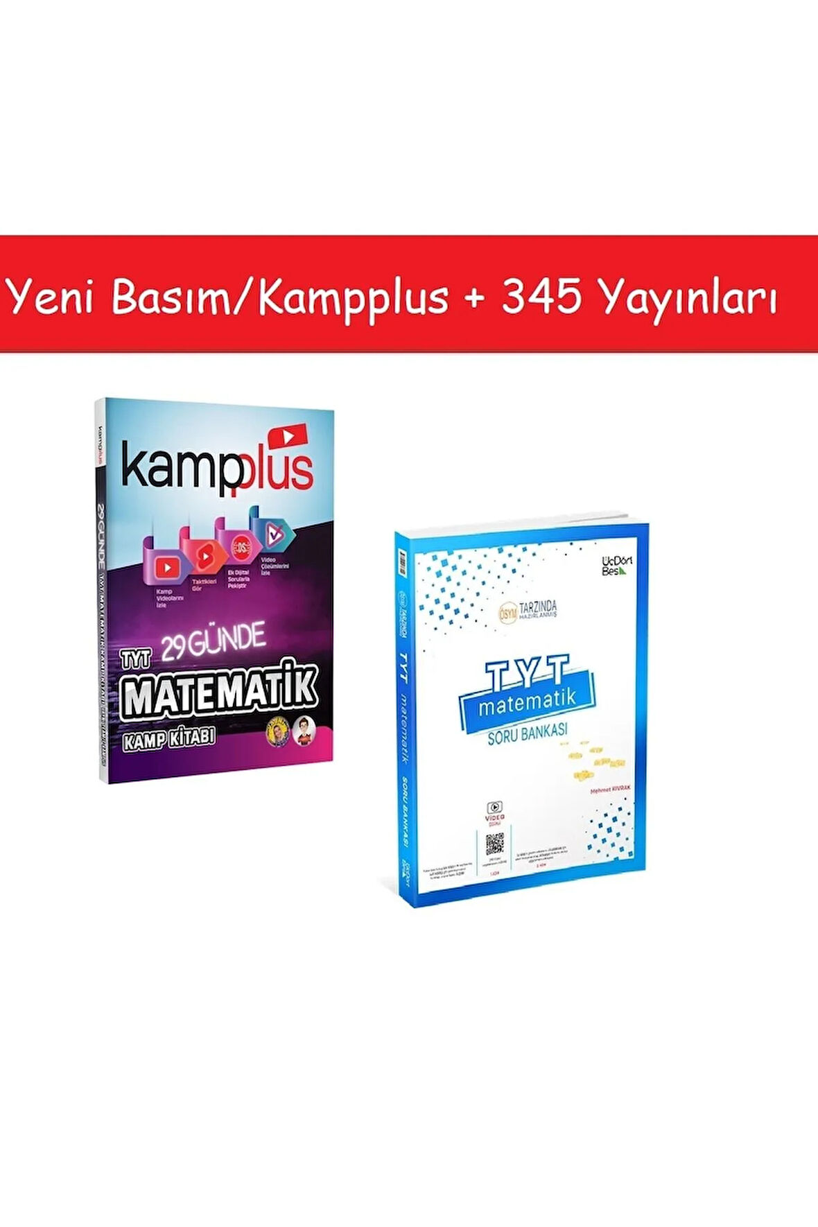 Kampplus 29 Günde Tyt Matematik Kampı & 345 Yayınları Tyt Matematik Soru Bankası