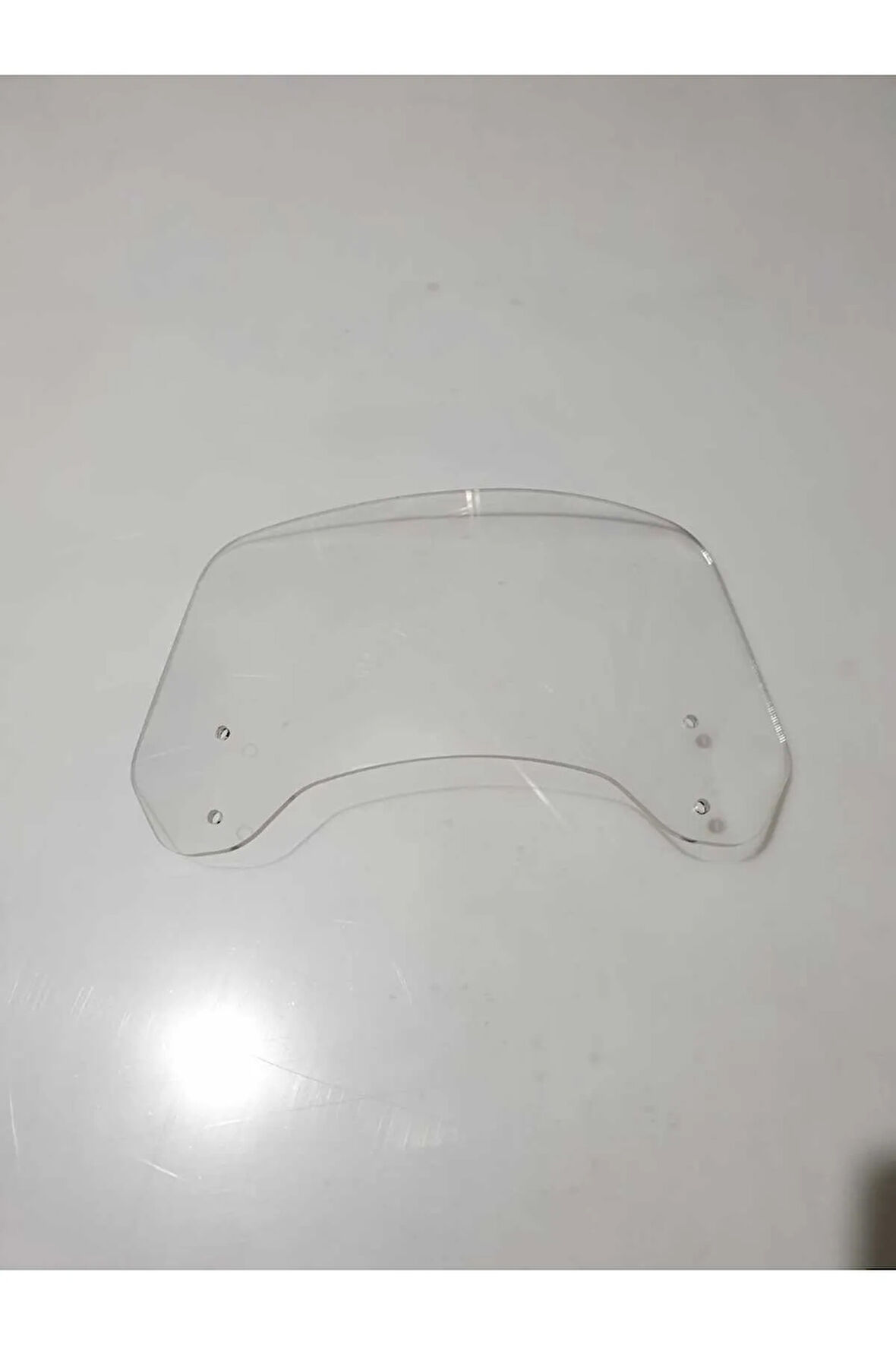 Rüzgar Saptırıcı Deflektör Camı 2 Delikli 3.5cm 32x12cm Şeffaf Renkli (SADECE CAM GÖNDERİLİR)