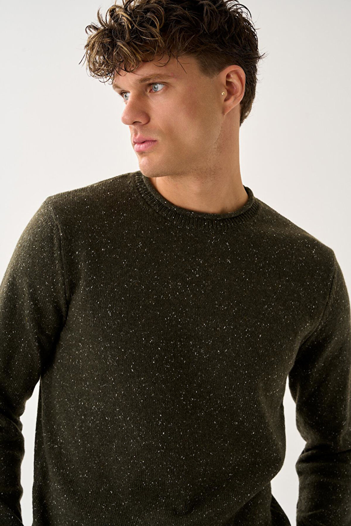 Erkek Melanj Triko Kazak