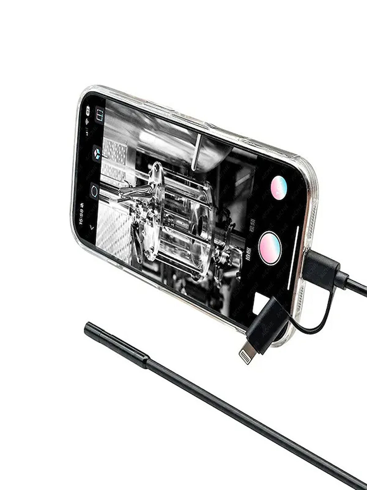 İPHONE VE ANDROİD UYUMLU 2 KAMERALI 10MT YILAN KAMERA