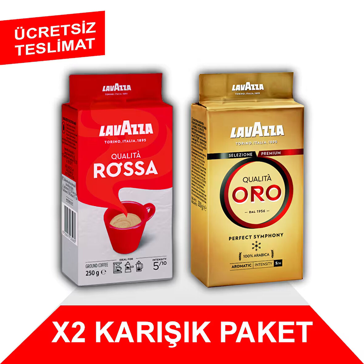 Qualità Rossa + Qualità Oro Filtre Kahve (250gr) 2'Li Paket