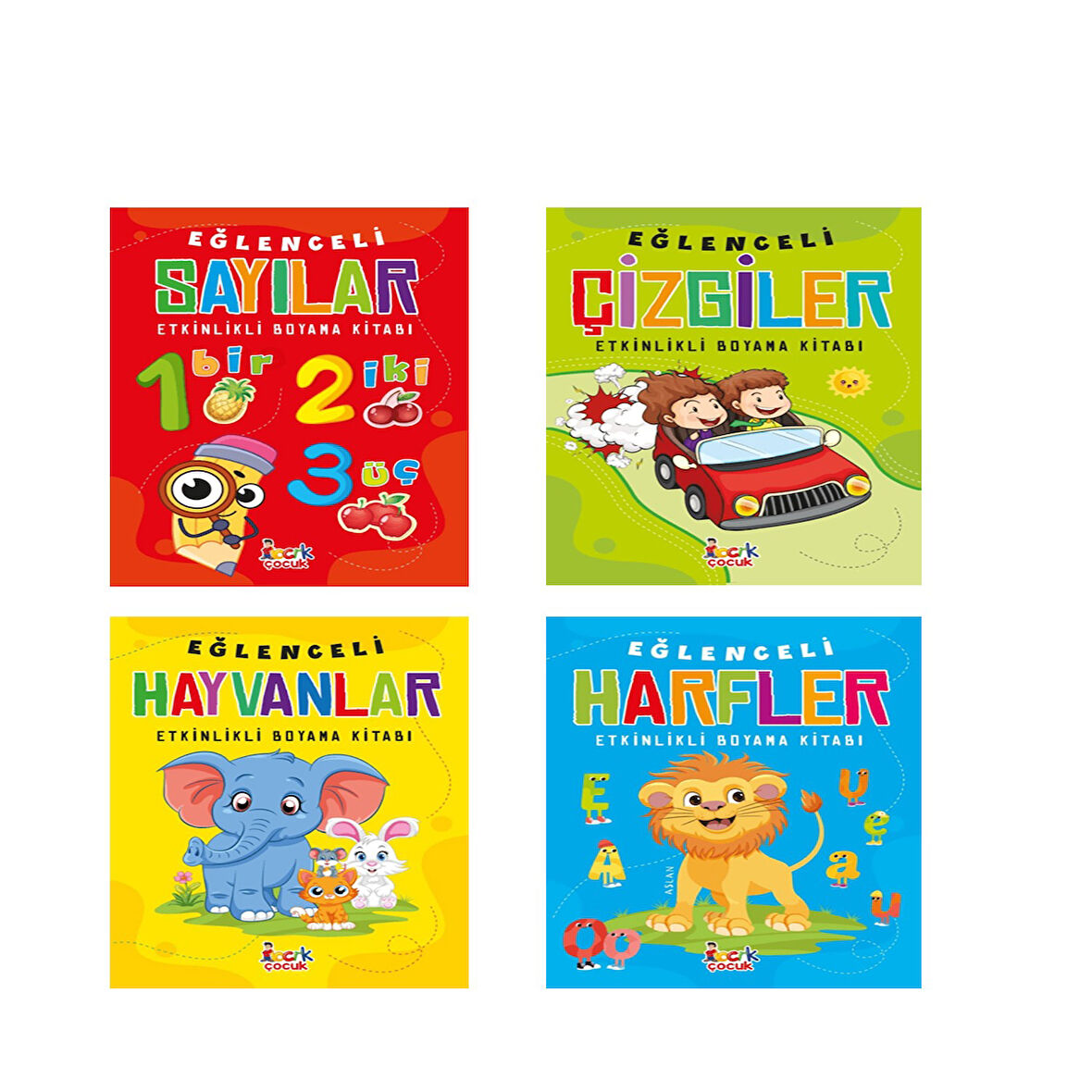 Bıcırık Yayınları Eğlenceli Boyama Seti 4 Kitap