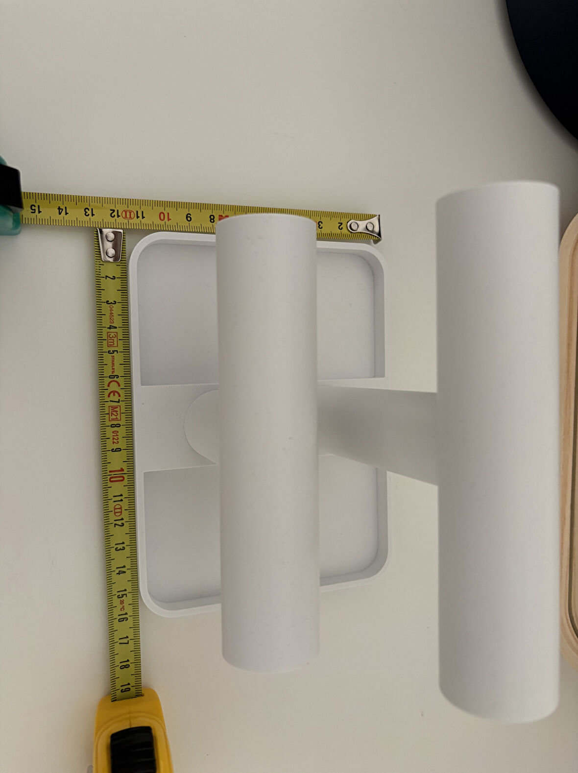 MEVV 2 Katlı Takı Organizer Düzenleyici T Stand Bileklik & Saat Standı Beyaz