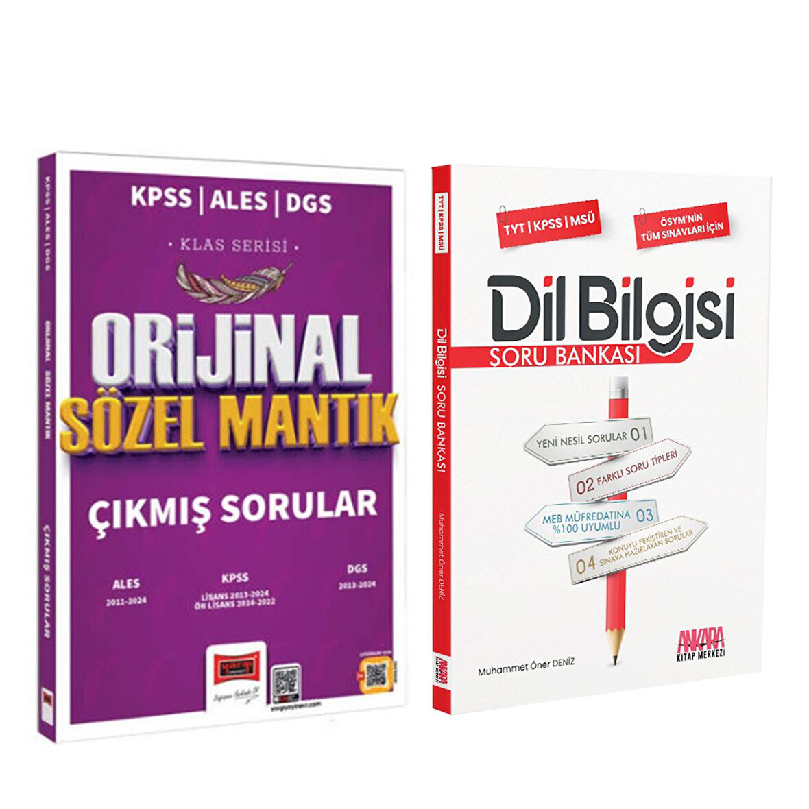 Yargı 2025 KPSS ALES DGS Klas Serisi Orijinal Sözel Mantık Çıkmış Sorular ve AKM Dil Bilgisi Soru Bankası Seti 2 Kitap