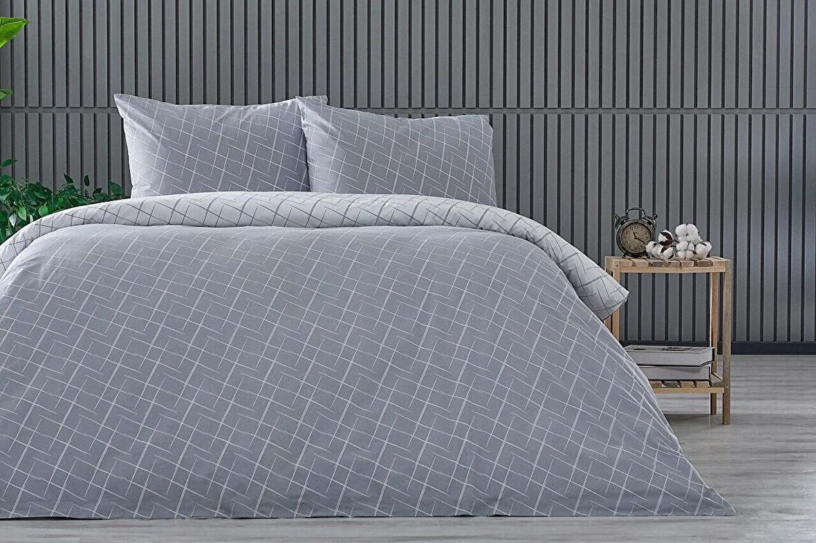 Easy Cotton Glimmer Nevresim Takımı Tek Kişilik - Gri